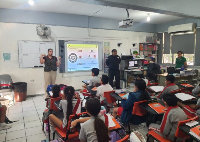 Promueven civismo digital y prevención de delitos cibernéticos entre estudiantes de primaria