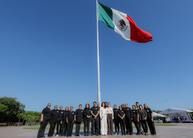 Conmemora Tampico 205 Aniversario del Día de la Bandera