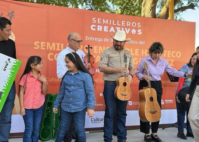 Arranca con nuevos instrumentos el Semillero de Música Huasteca en González