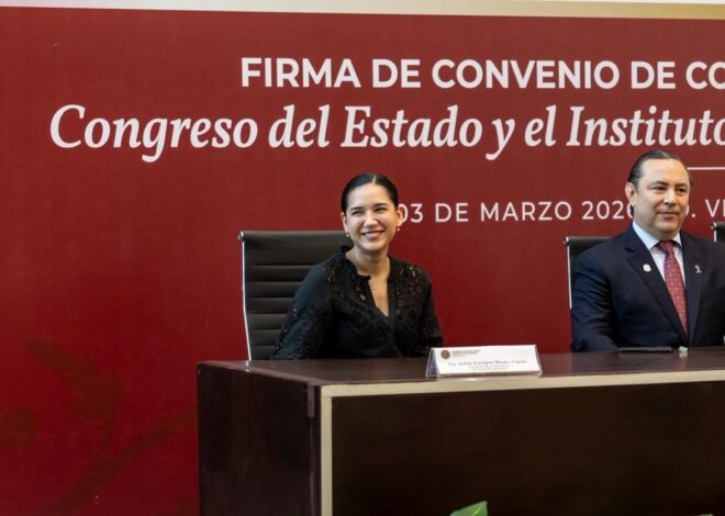 Celebran convenio de colaboración el Instituto de la Juventud y Congreso del Estado de Tamaulipas