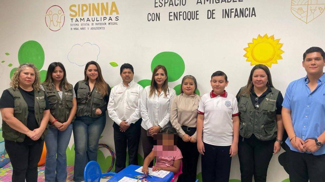 Instala SIPINNA Tamaulipas Espacio Amigable en Jaumave para garantizar el bienestar de la niñez y adolescencia