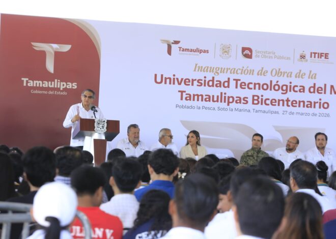 Entrega Américo obras por más de 19 mdp en la UTMAR y destaca modelo educativo humanista