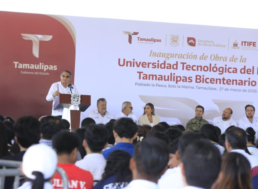 Entrega Américo obras por más de 19 mdp en la UTMAR y destaca modelo educativo humanista
