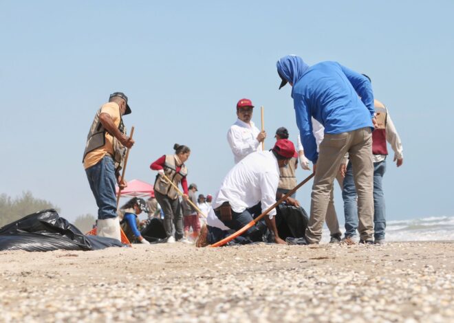 Suma Tamaulipas esfuerzos con Federación y municipios para sanear litoral
