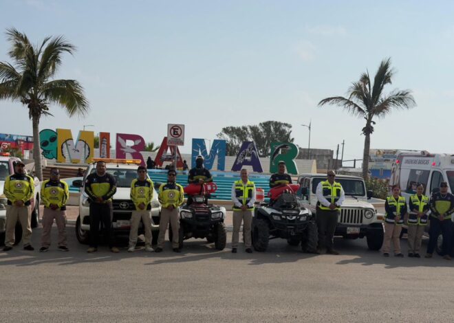 Refuerza Protección Civil Tamaulipas operativo de atención y seguridad en Playa Miramar durante periodo vacacional