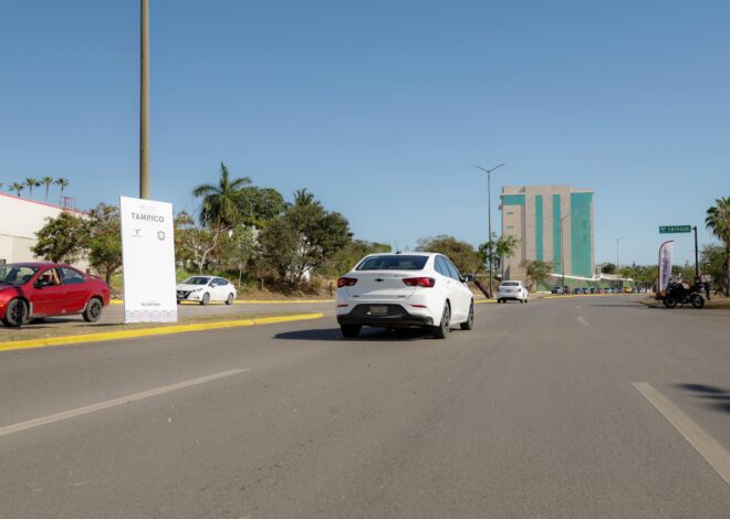 Mónica Villarreal inaugura reencarpetado en Diagonal Norte–Sur con inversión de 2.3 mdp