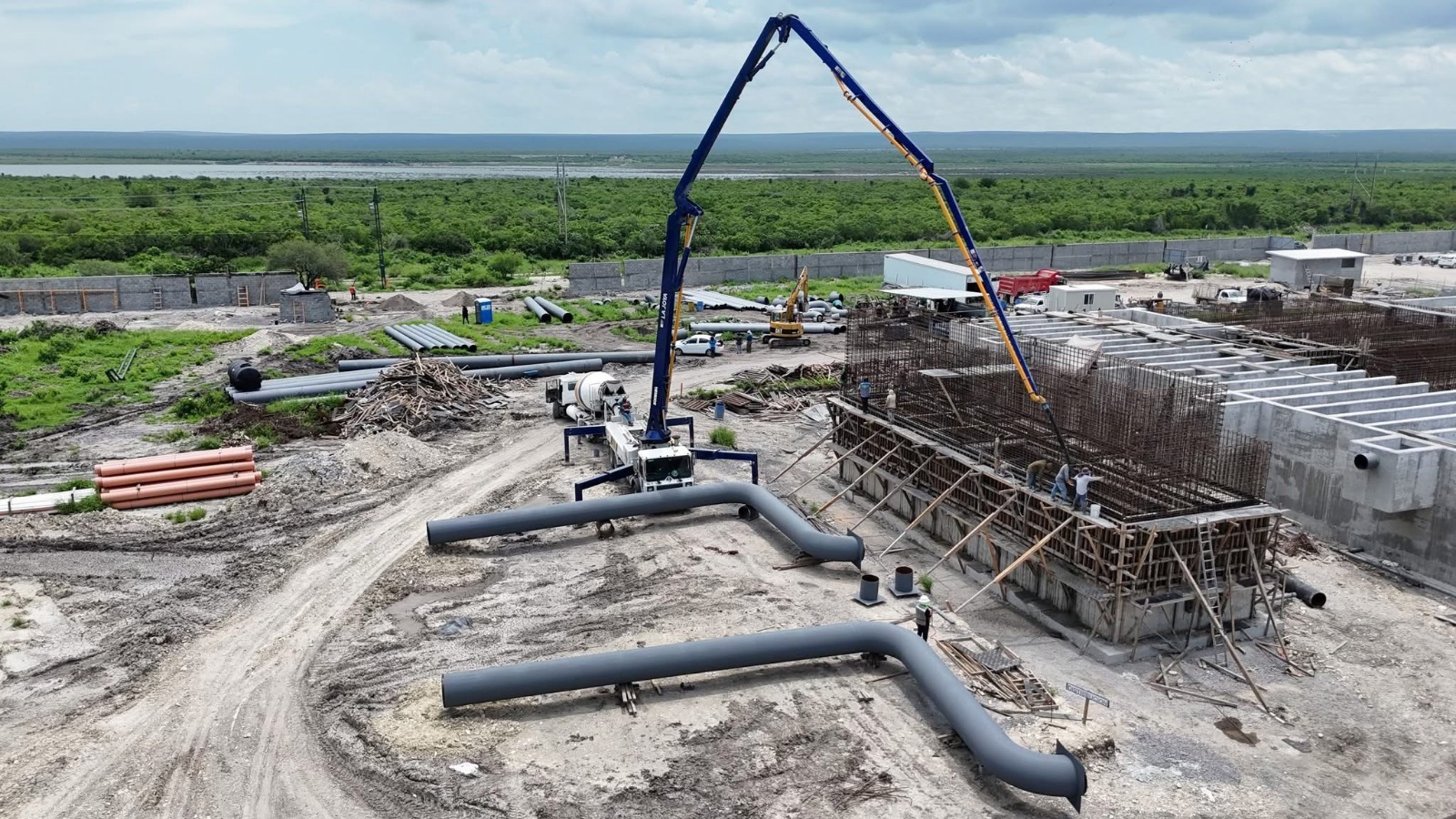 Avanzan en tiempo y forma obras hidráulicas en Tamaulipas