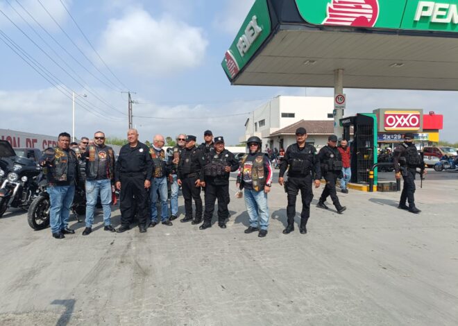 Resguarda Guardia Estatal caravana internacional de motociclistas