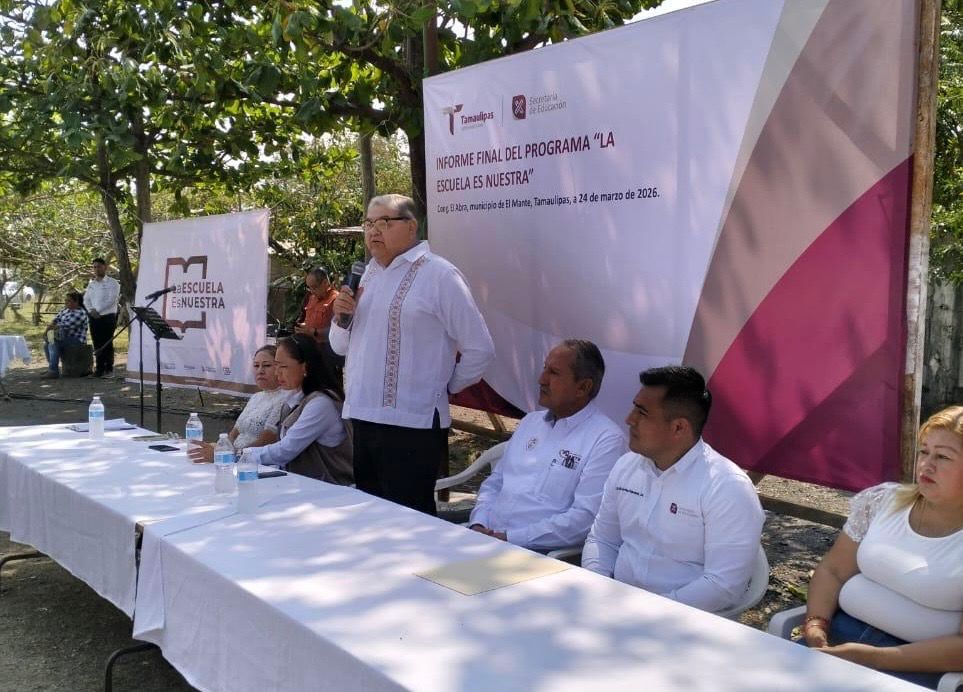 Transforman espacios educativos con nueva infraestructura en Telebachillerato 018 de El Mante