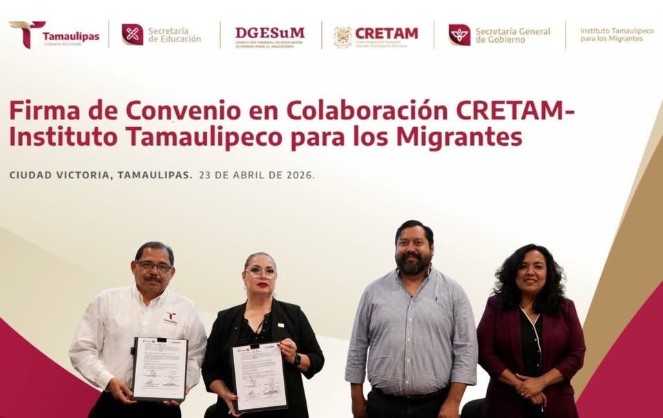 Tamaulipas articula educación y migración con alianza ITM–CRETAM