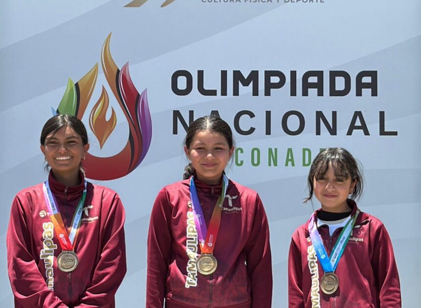 Tamaulipas “se llena” de oro en el tiro con arco femenil de la Olimpiada Nacional