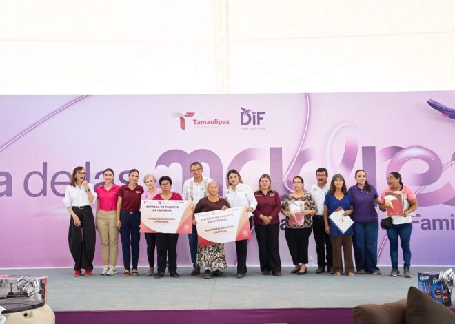 Américo y María celebran a las madres y llevan brigada de servicios a Abasolo