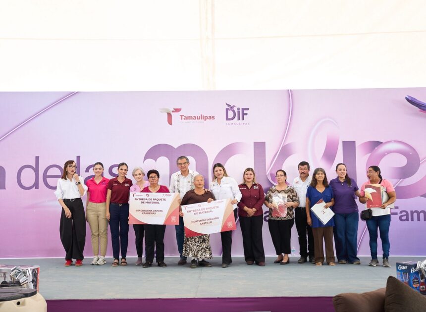 Américo y María celebran a las madres y llevan brigada de servicios a Abasolo