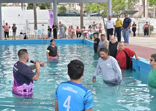Inaugura DIF Tampico carril para rehabilitación física en la Alberca de Puertas Coloradas