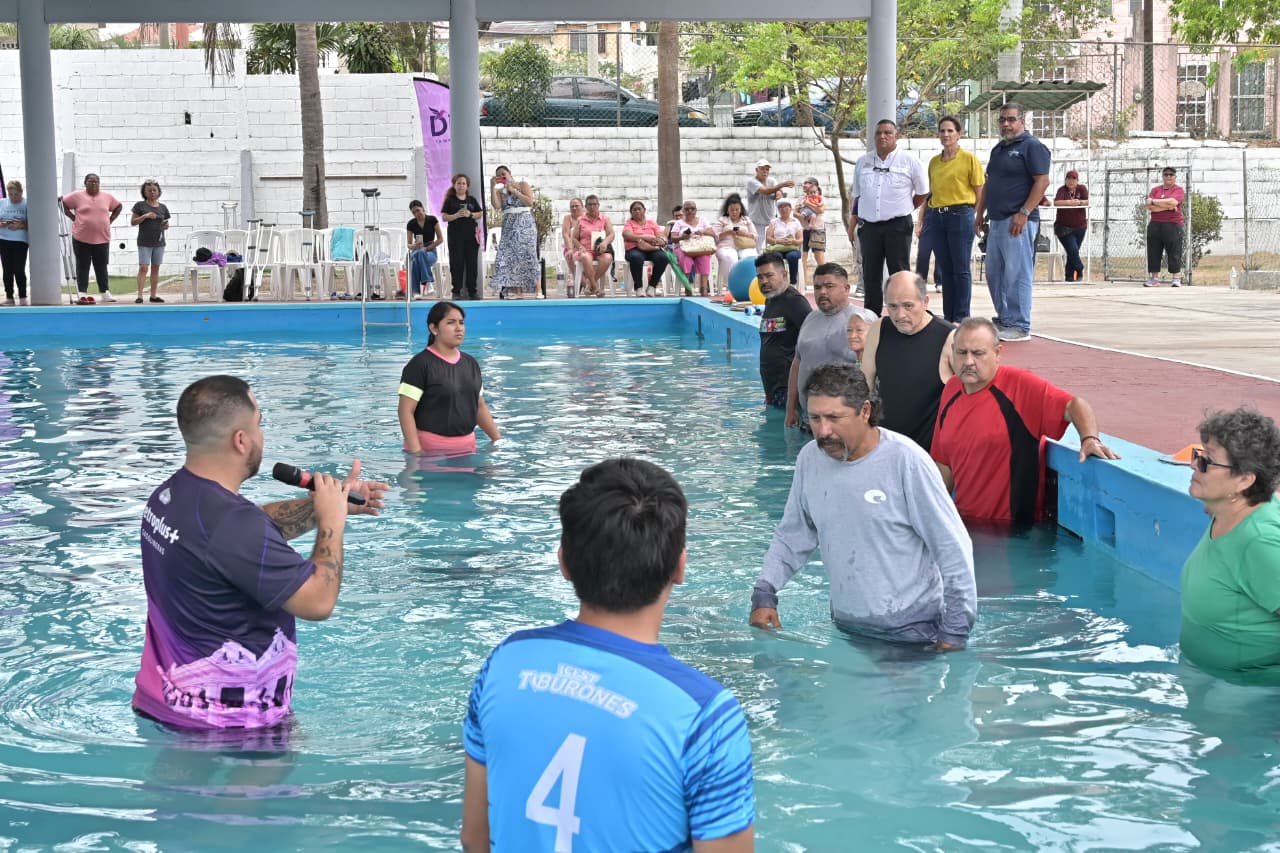 Inaugura DIF Tampico carril para rehabilitación física en la Alberca de Puertas Coloradas