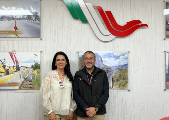Mónica Villarreal gestiona restauración del Puente Tampico con el director general de CAPUFE