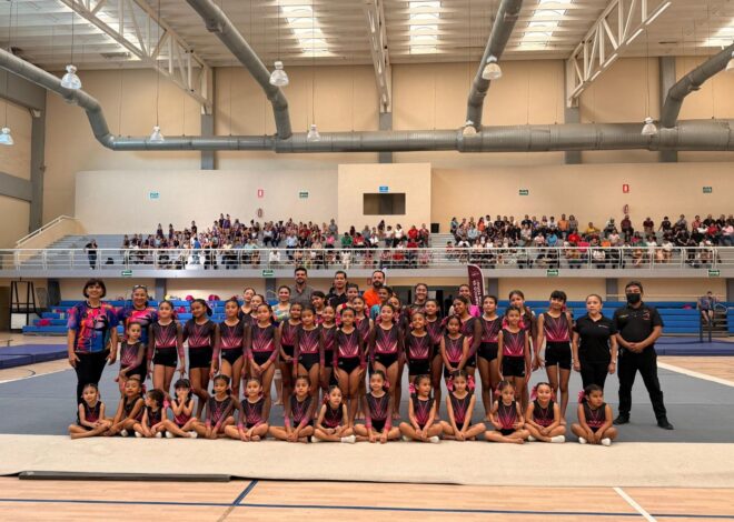 Entrega Gobierno de Tamaulipas equipo de gimnasia artística a atletas de la Unidad Deportiva Tampico