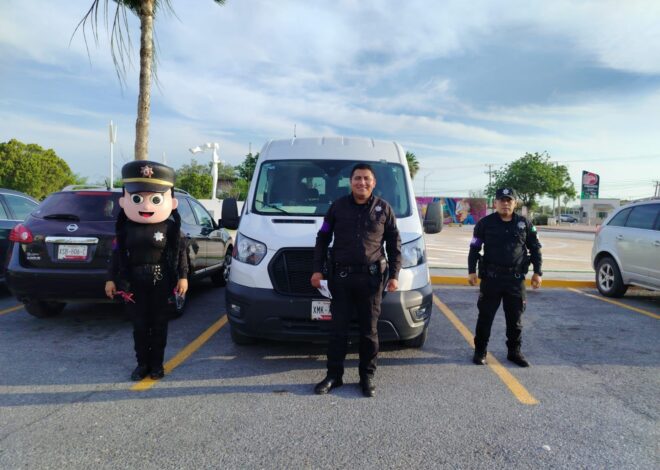 Implementa Guardia Estatal de Género operativo “Ruta Segura” e instala módulo preventivo en Nuevo Laredo