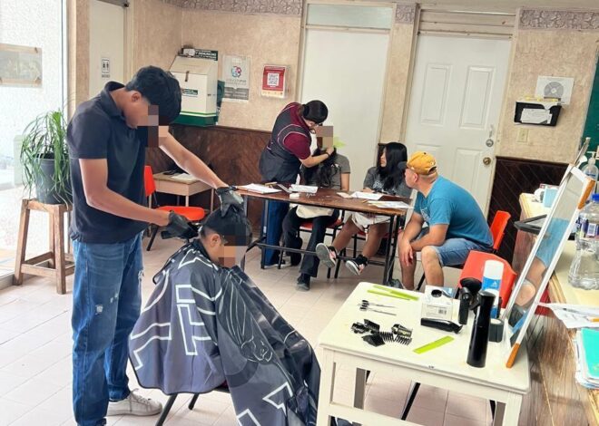 Reciben adolescentes en conflicto con la Ley Penal capacitación laboral en barbería