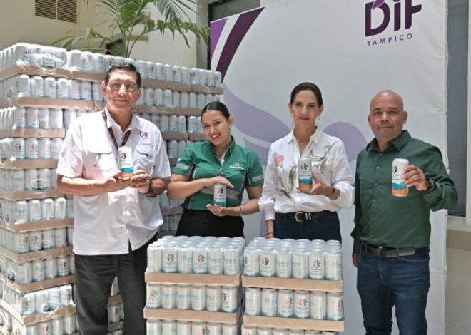 Importante Donativo de Agua Purificada Recibe DIF Tampico de Heineken México