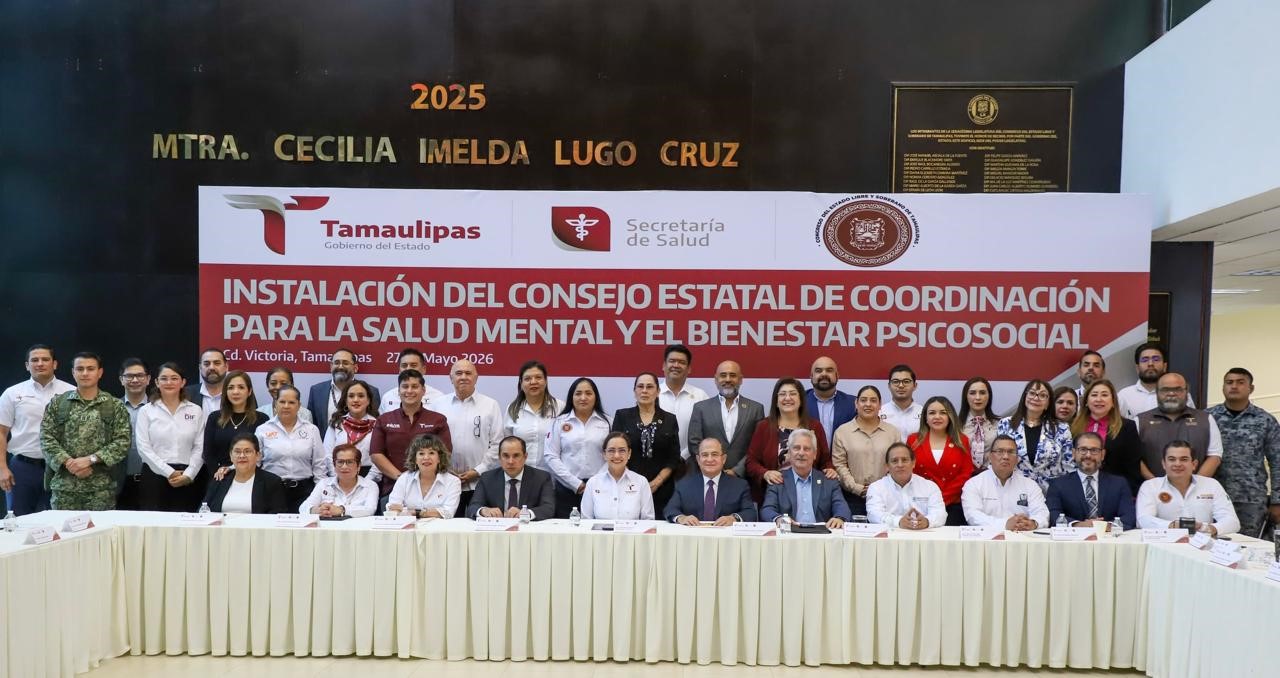 Consolida Tamaulipas atención integral a la salud mental con nuevo Consejo Estatal