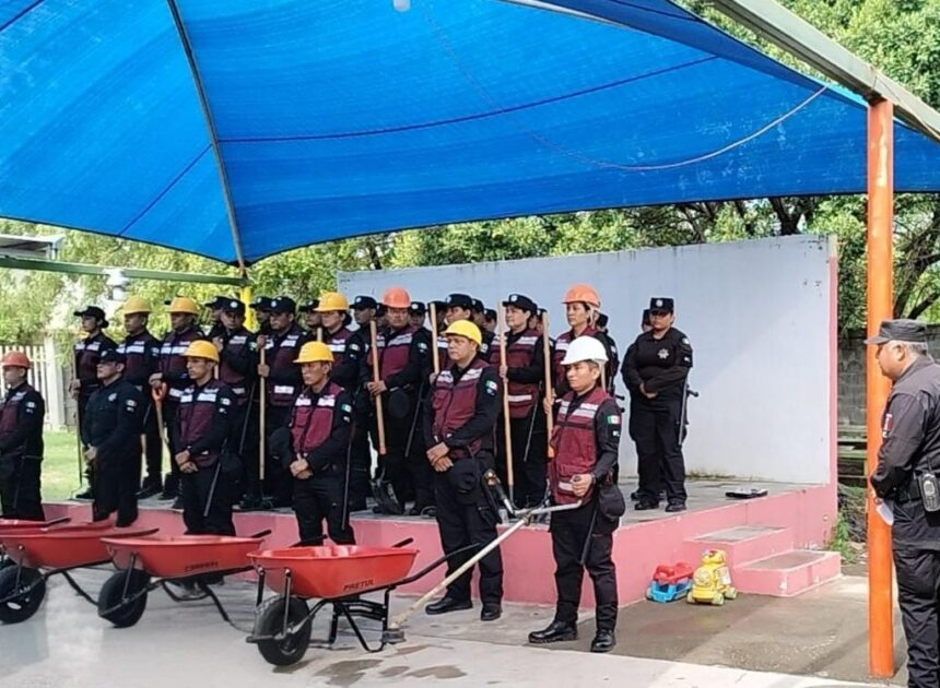 Participa Guardia Estatal en la Cuarta Jornada Estatal de Limpieza