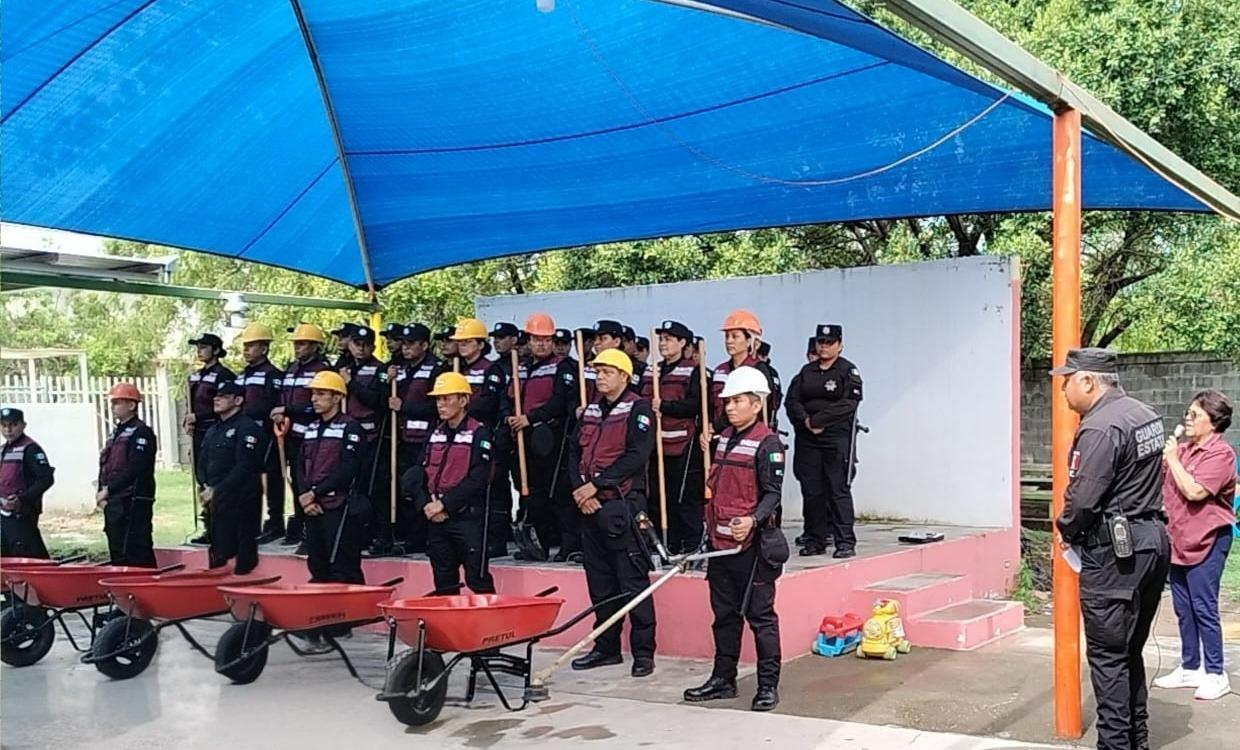 Participa Guardia Estatal en la Cuarta Jornada Estatal de Limpieza
