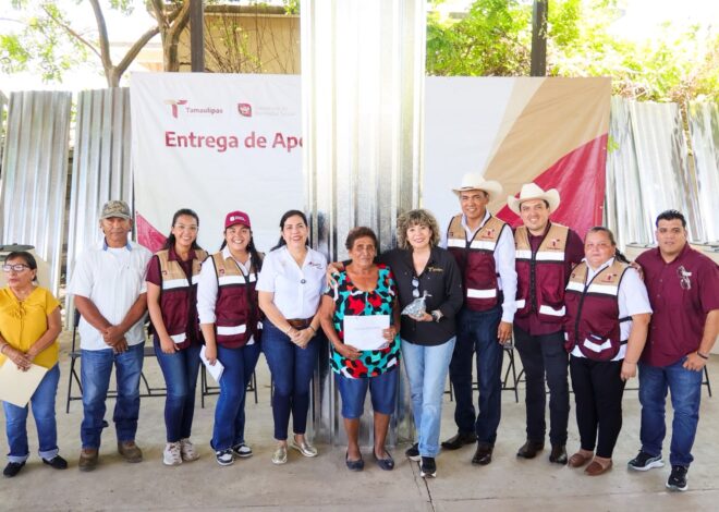 Apoyos sociales de SEBIEN llegan a El Mante