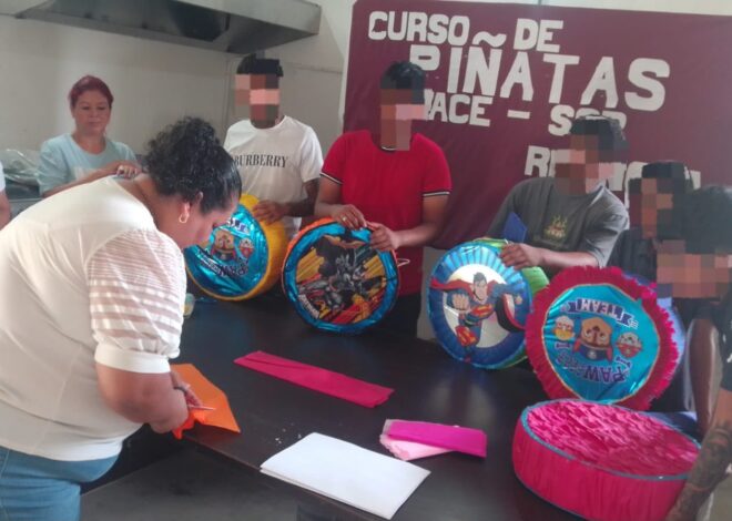 Impulsa DEMA reinserción social a través de capacitación laboral con taller de piñatas