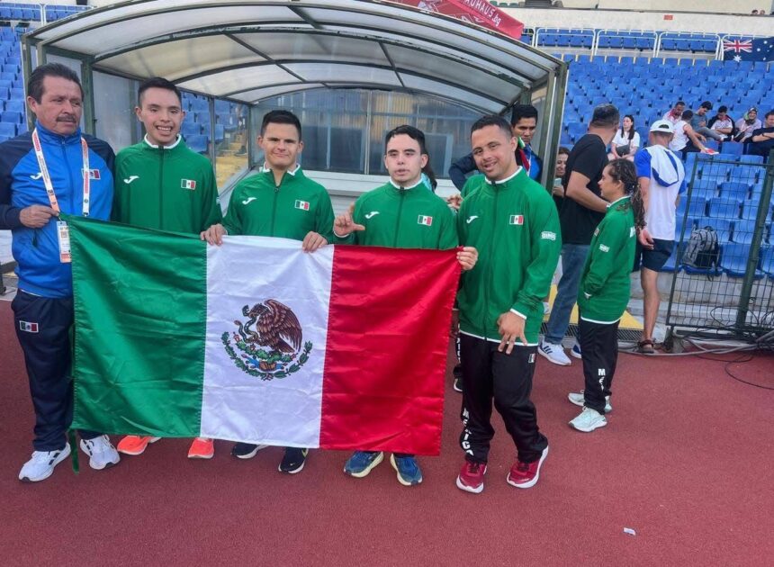 Ganan tamaulipecos oro y plata en Mundial de Atletismo para atletas con síndrome de Down