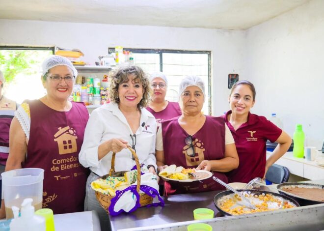 Supervisa SEBIEN comedores y entrega beneficios sociales en Victoria
