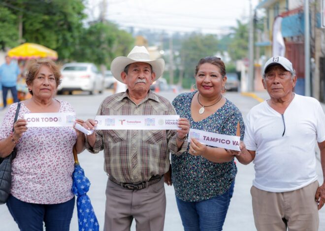 Después de más de 50 años, vecinos de la colonia Arenal reciben obra de pavimentación