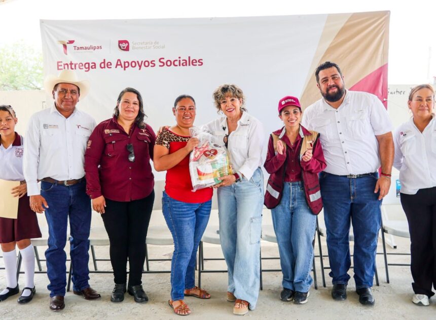 Lleva SEBIEN paquetes alimentarios y Comedor de Bienestar a familias de San Carlos