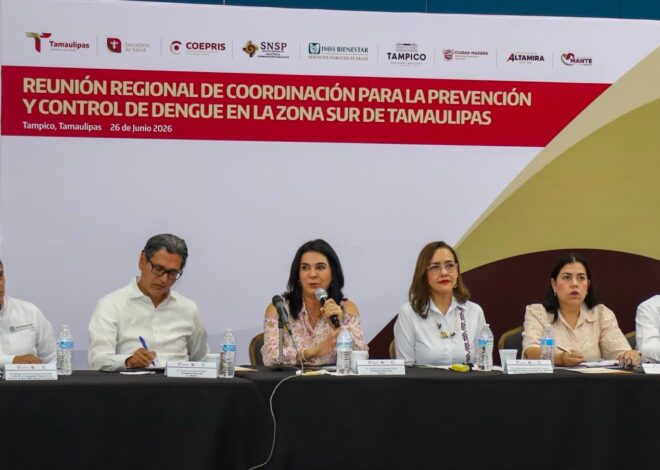 Fortalecen trabajo preventivo contra el dengue en zona sur de Tamaulipas
