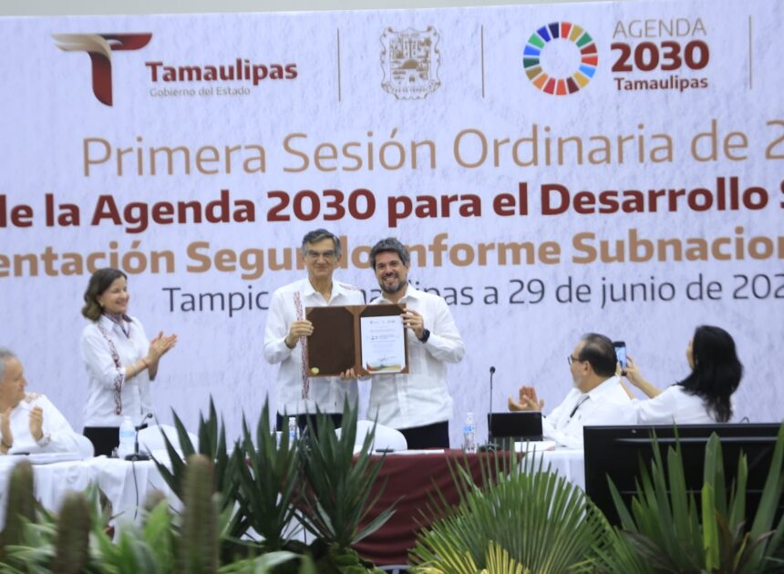 Reconocen liderazgo de Américo Villarreal por avances de Tamaulipas en la Agenda 2030