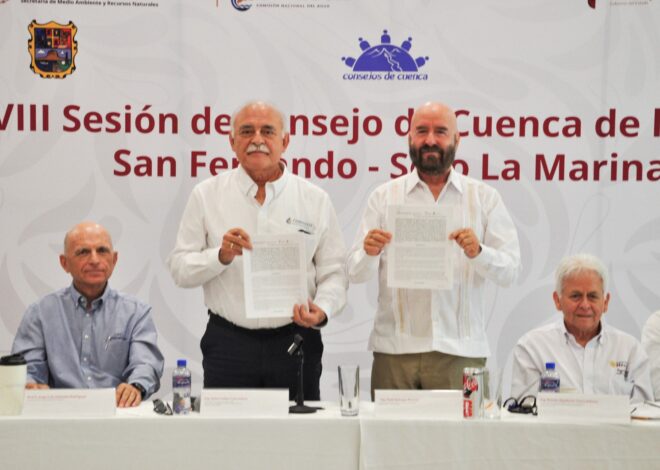 Firman la Secretaría de Recursos Hidráulicos y el Organismo de Cuenca Golfo Norte convenio para fortalecer la gestión de los Consejos de Cuenca