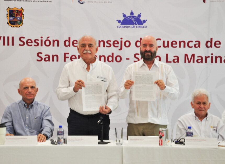 Firman la Secretaría de Recursos Hidráulicos y el Organismo de Cuenca Golfo Norte convenio para fortalecer la gestión de los Consejos de Cuenca