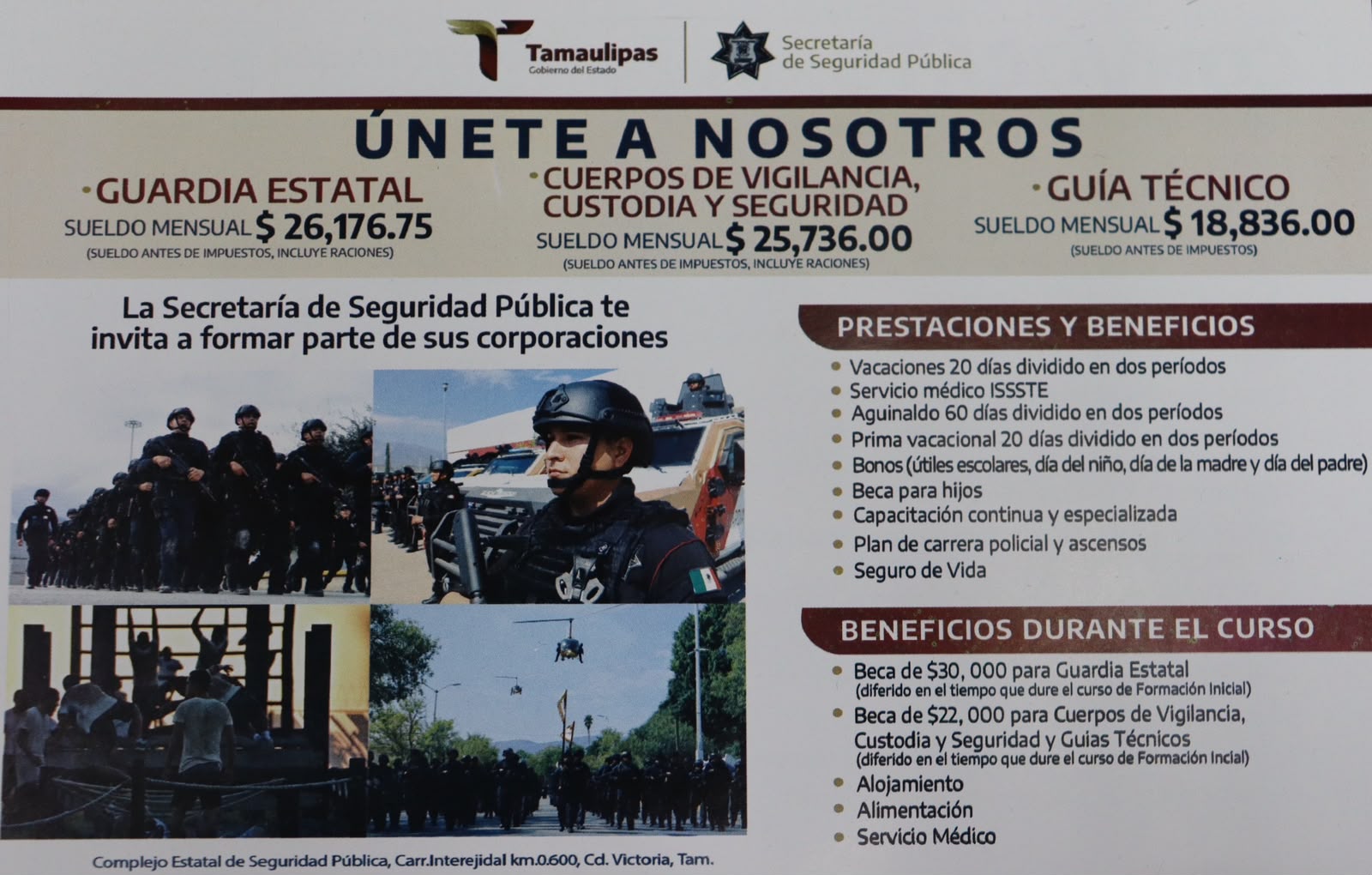 Continúa SSPT proceso de reclutamiento de Policía de Investigación con 32 vacantes operativas