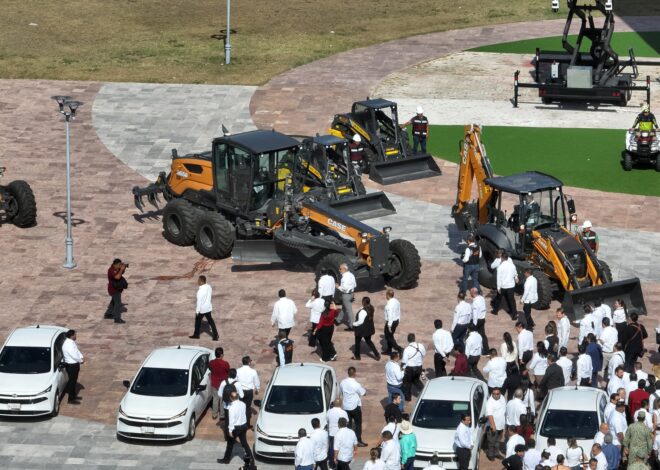 Fortalece Gobierno de Tamaulipas capacidad operativa de la Secretaría de Obras Públicas con nueva maquinaria