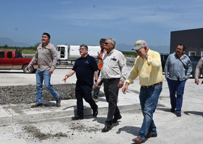 Supervisan avance de la Estación Cuarentenaria Estatal «La Gloria»
