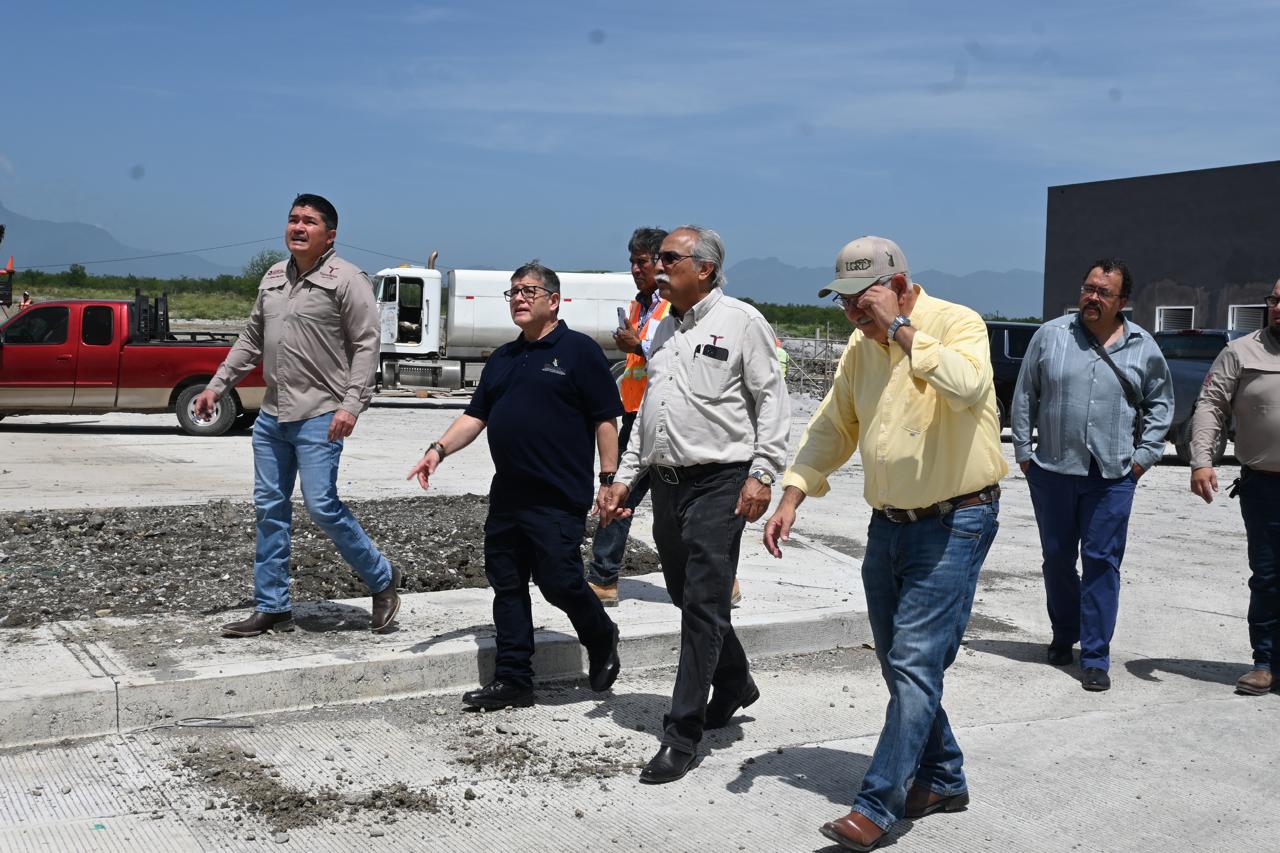 Supervisan avance de la Estación Cuarentenaria Estatal «La Gloria»